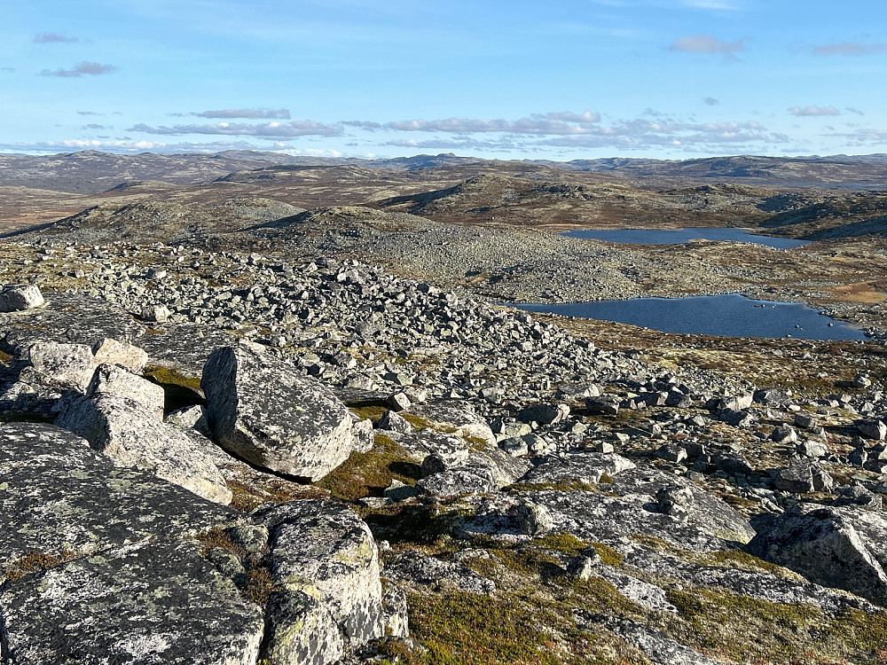 Utsikt sørøstover fra Ræpeholåsen.