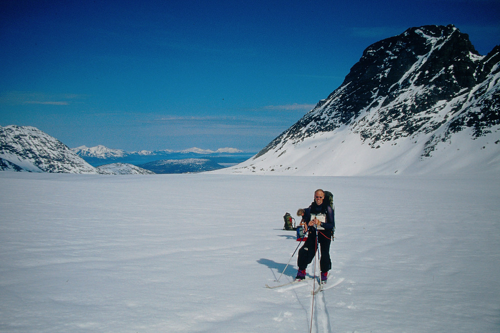 I tau oppe på Fornesbreen.
