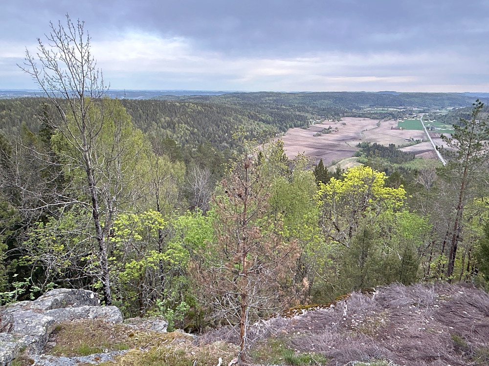 Utsikt sørover helt til Skagerak.