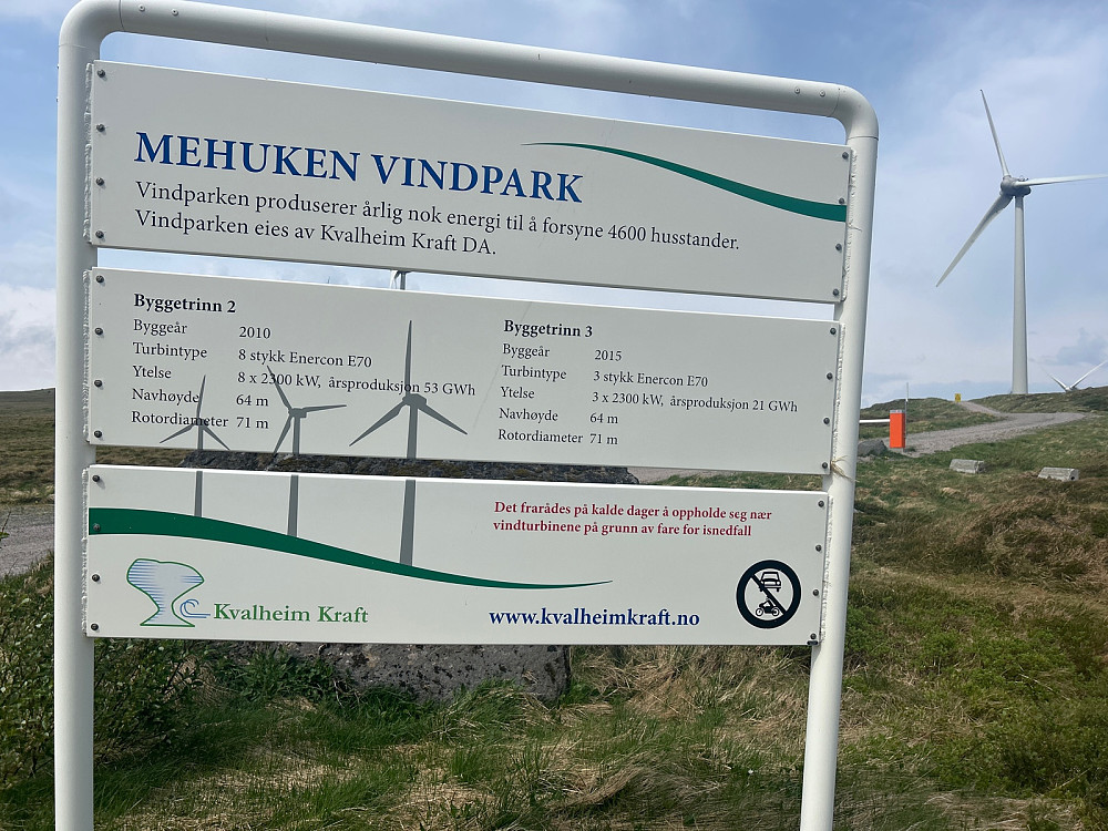 Med 11x2,3 MW og 74 GWh leverer kanskje denne vindparken nok energi til hele Vågsøy?