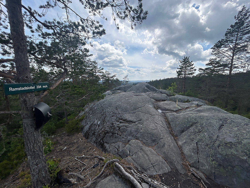 Toppen av Ramstadslottet.