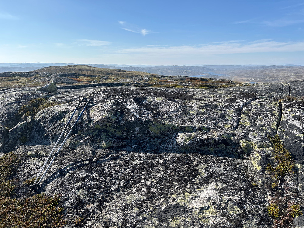 Toppen av Søltjønnhovda med utsikt vestover.