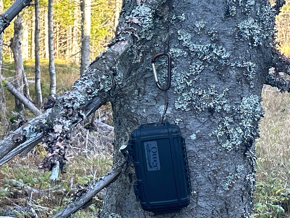 Noen har mistet flueboksen sin ved trigpunktet.