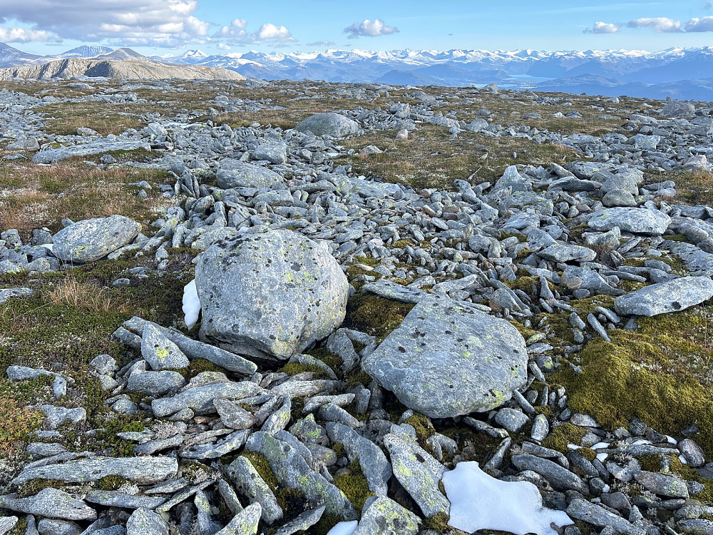 Toppunktet på Tverrfjellet.