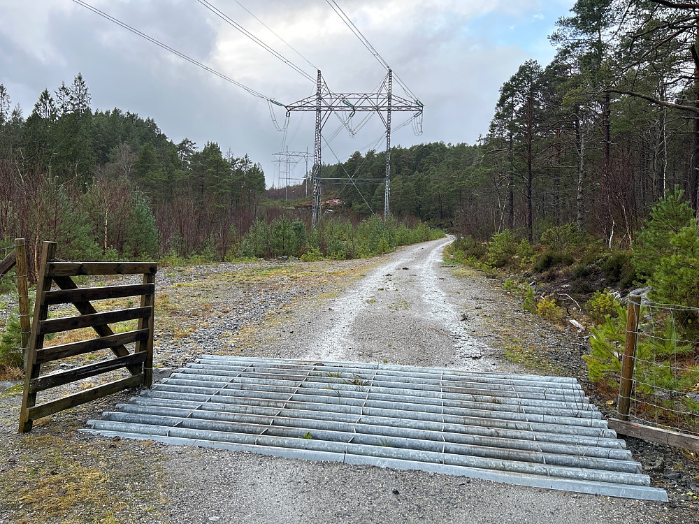 Rolig start på turen. Er jo til og med blå himmel på bildet.