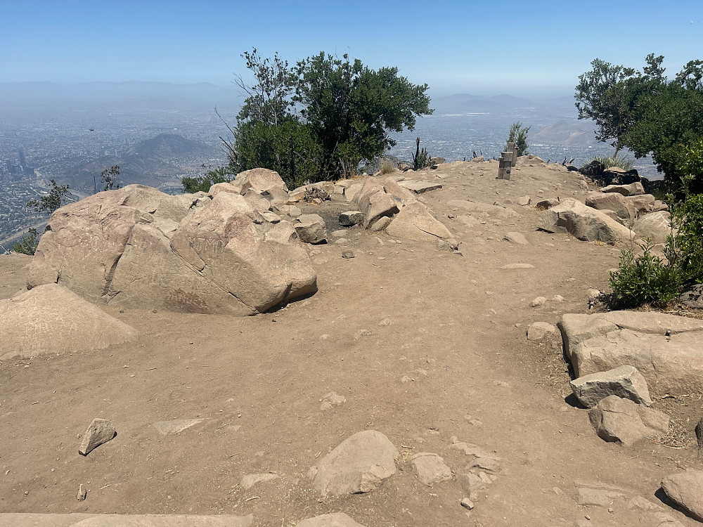 Toppområdet på Cerro Manquehue.
