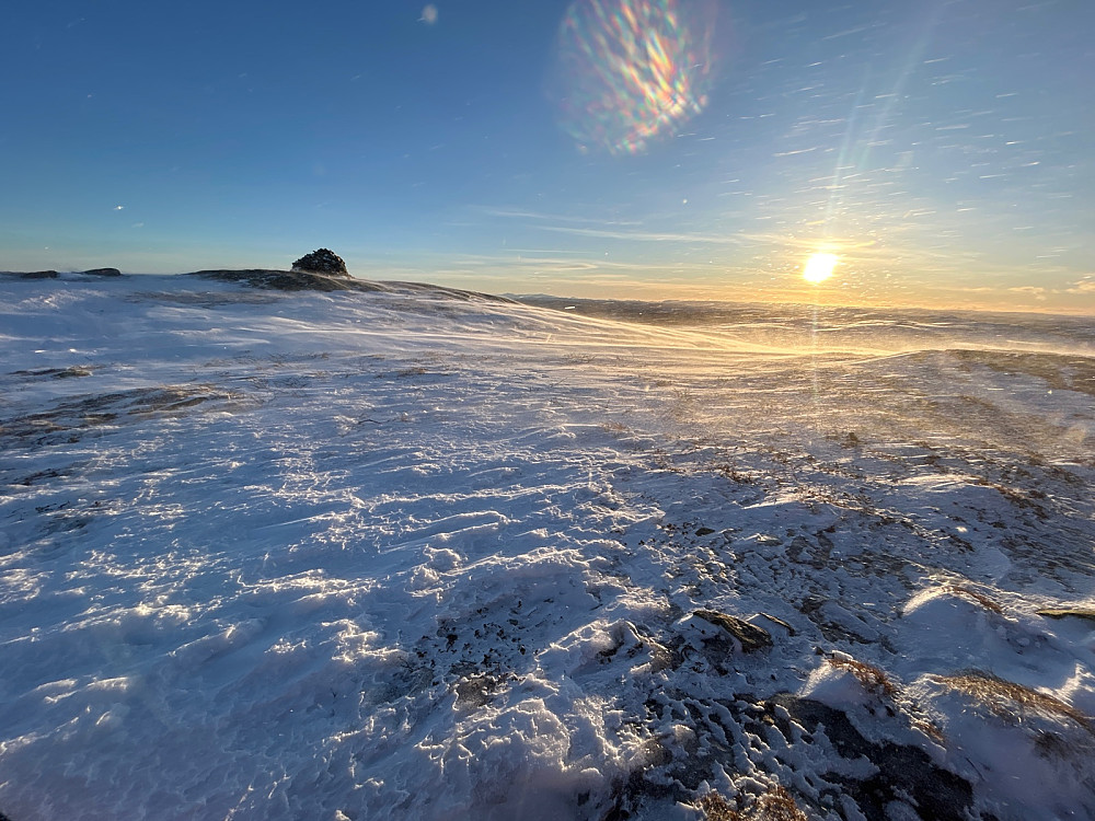 Sol og vind på Raudalsfjellet.