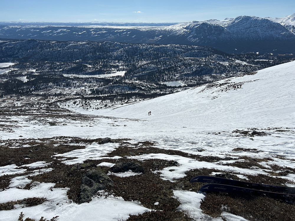 Lite snø i Hemsedal, men renna oppover var farbar.