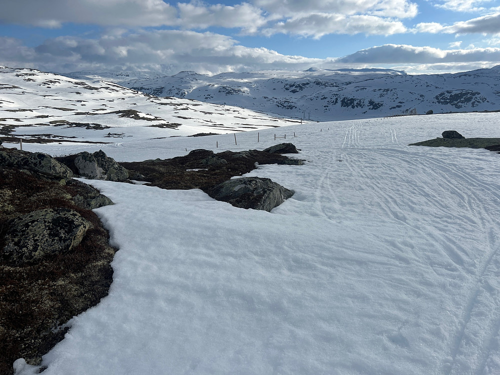 Fortsatt slushføre her.