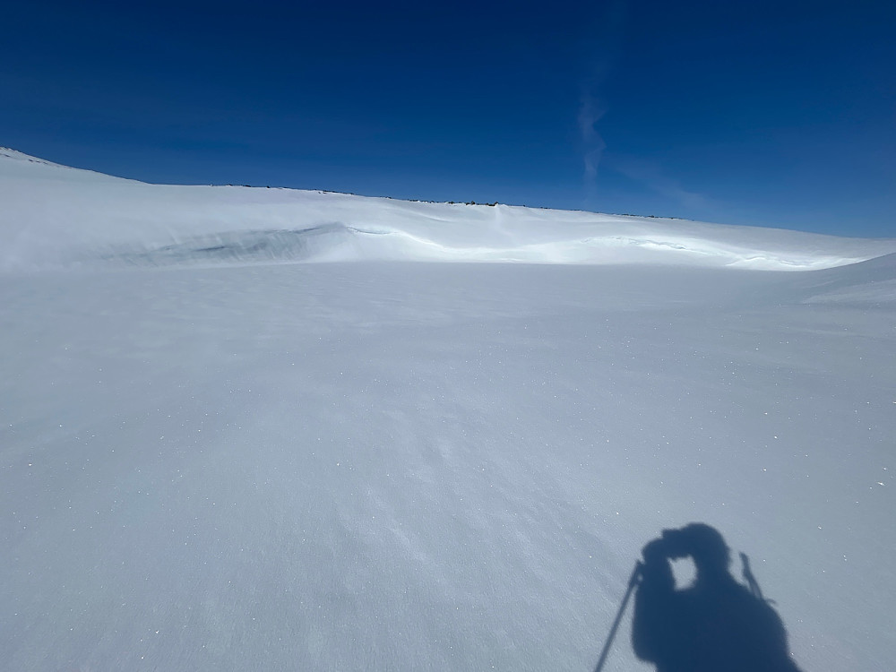 Nok snø her i området.