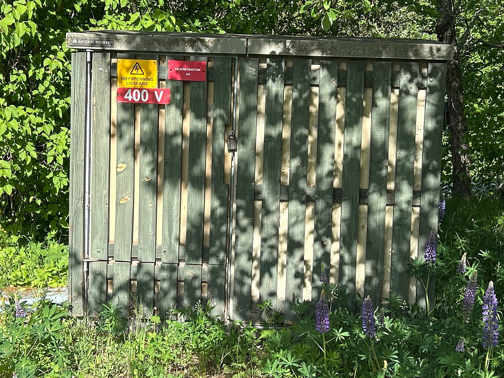 Nettstasjonen som forsyner Kolberg vanntank.