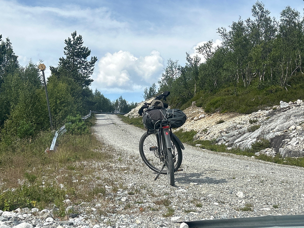 En liten pust i bakken for å kjøle meg ned.