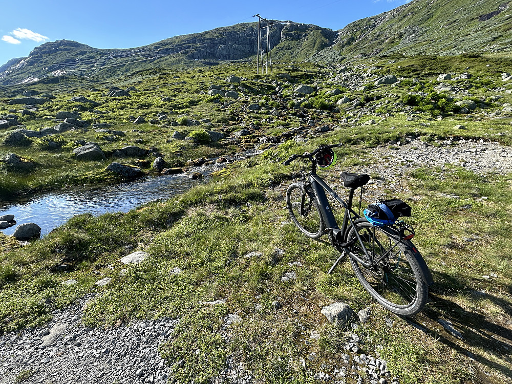 Elsykkelen min ved rallarveien.