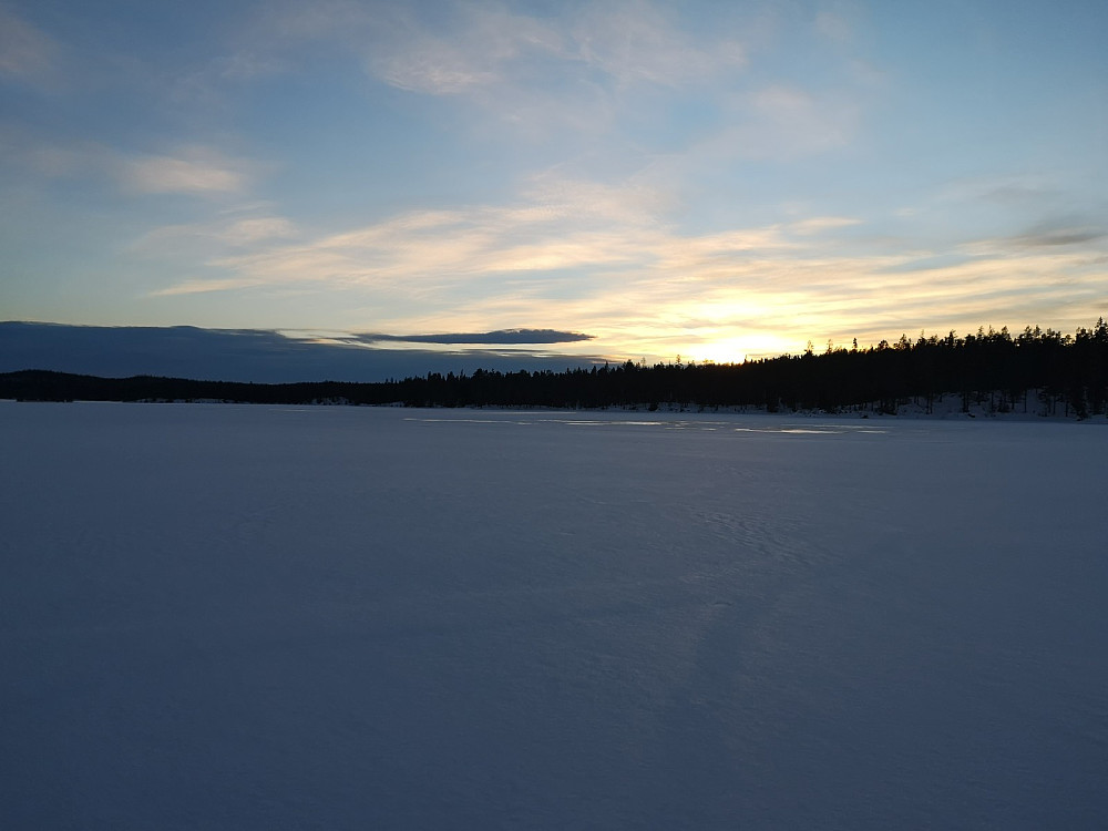 Solnedgang ved Holmsjøen