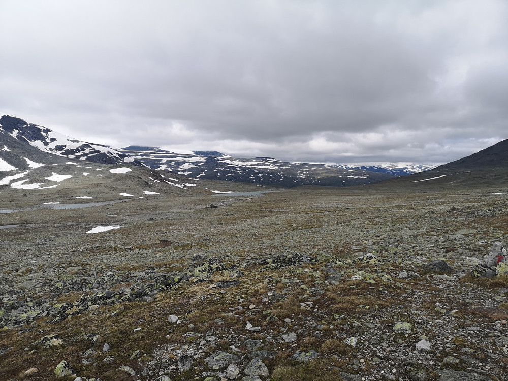  Det er langt innover Skautflye. Bildet er tatt fra samme sted som forrige bilde, men ned mot Visdalen 