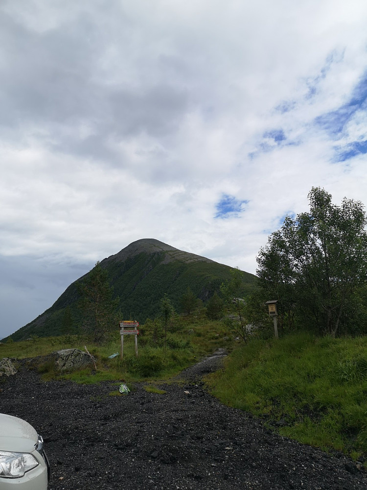Blå himmel da turen var slutt..