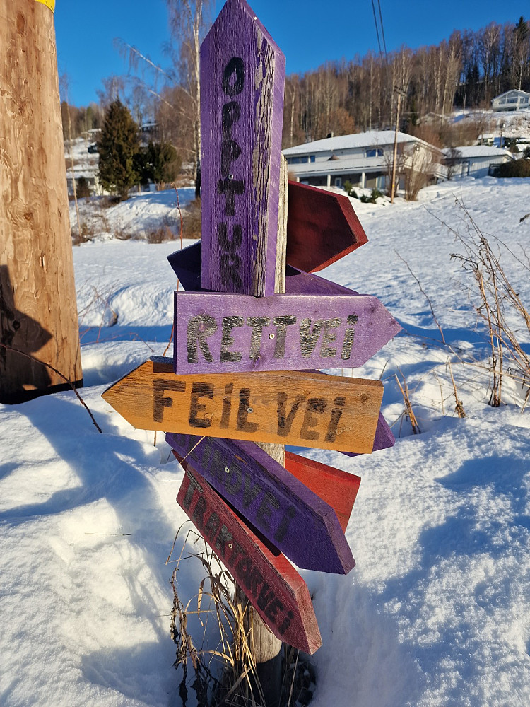 Greit å velge rett vei..