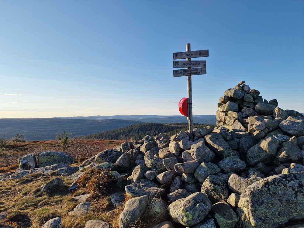 Klart og fint, forrige helg var det ganske diset etter mange dager med regn.