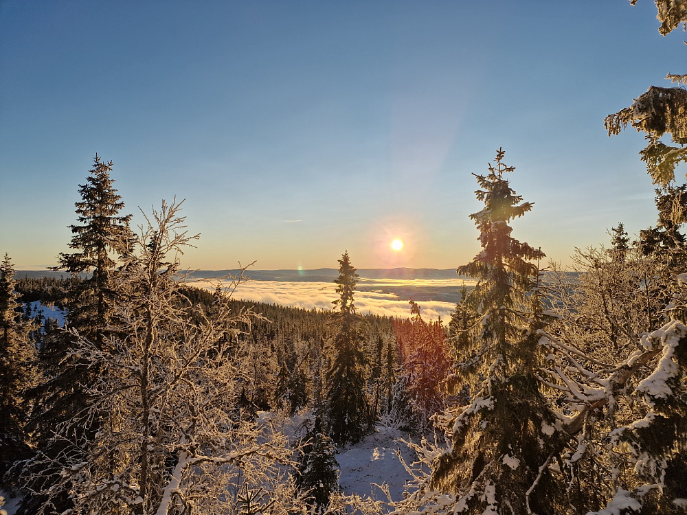 Slik vær var det hele dagen.