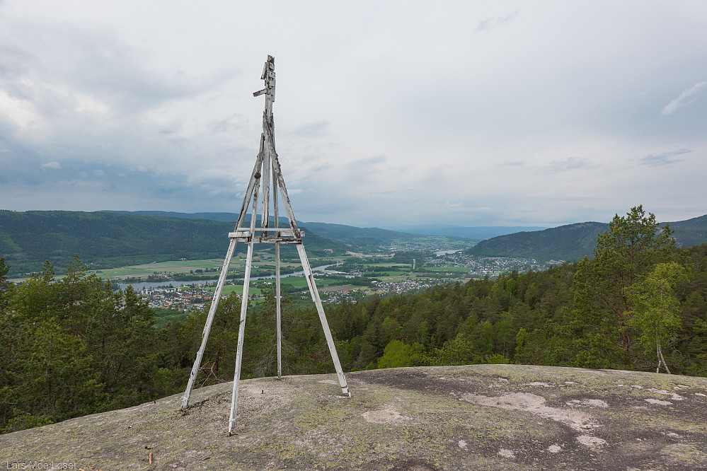 Utsikt nedover fra Vårstigen.