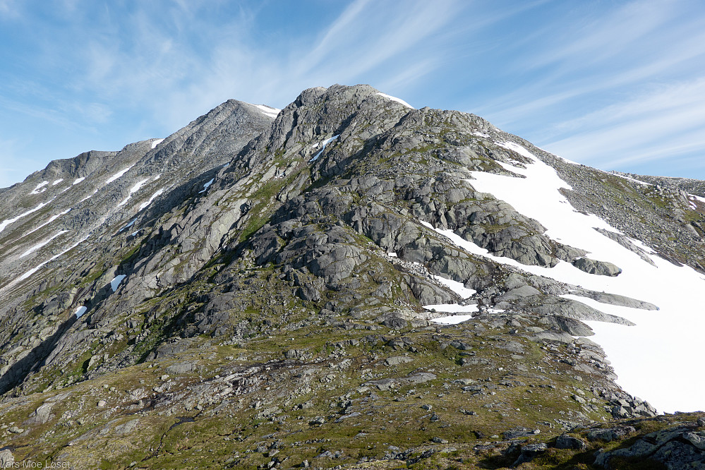 Søreggen opp til Neådalssnota gåes uten vanskeligheter.