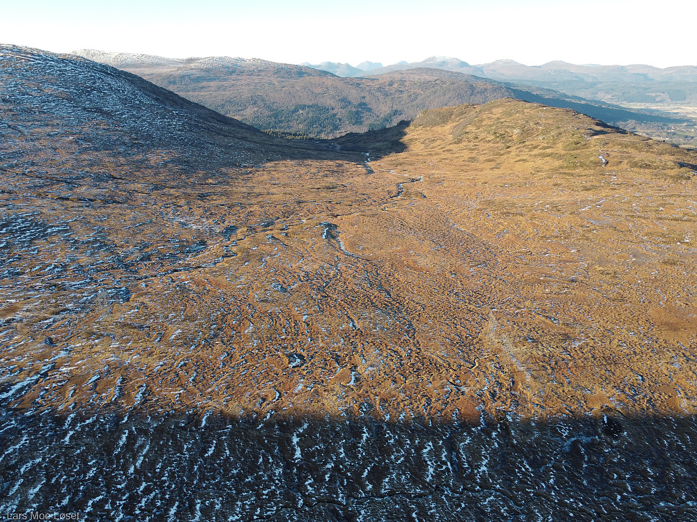 Norddelen av Kvennbøtela fra droneperspektiv.