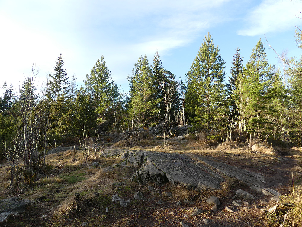 ...toppen av Heksebergfjellet, 320 moh.