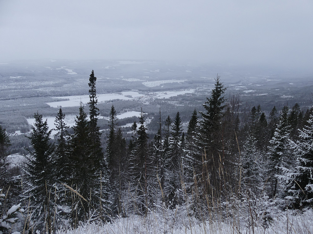 Snøbyger over Desetgrenda.