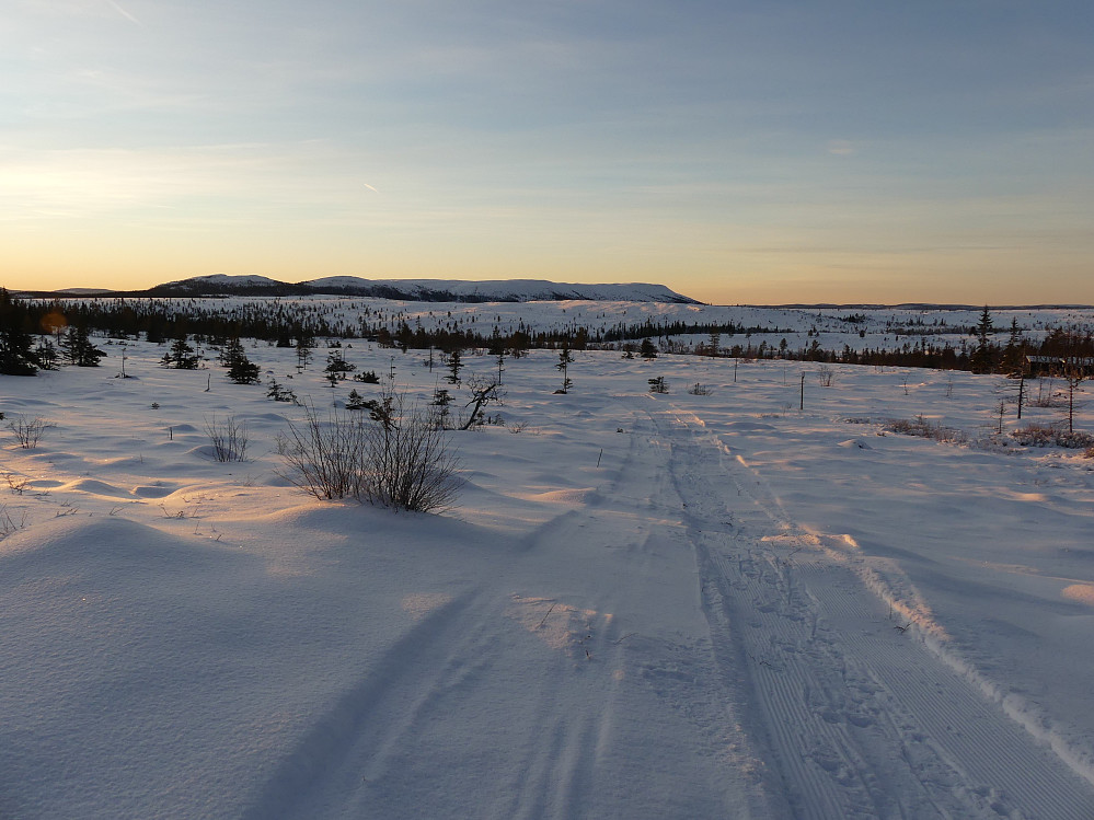 Utsikt til det karakteristiske Blikujellet i Åmot.