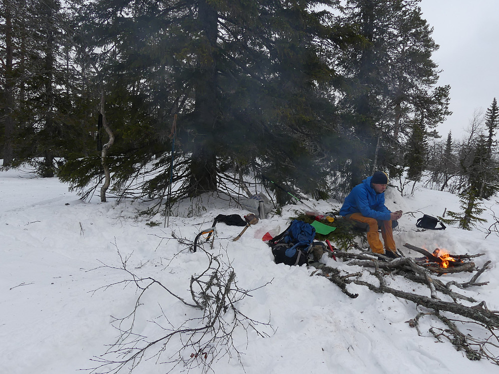 Kaffebål på Hålålihaugen, 713,26 moh.