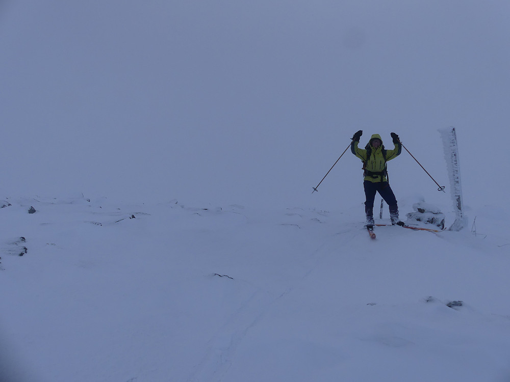 Vi nådde Slottet, 1047 moh., samtidig med tåka.