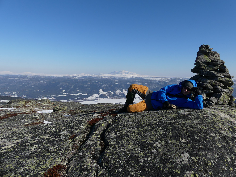 Panserpiken Morten på Ottlaugkampen, 953 moh.