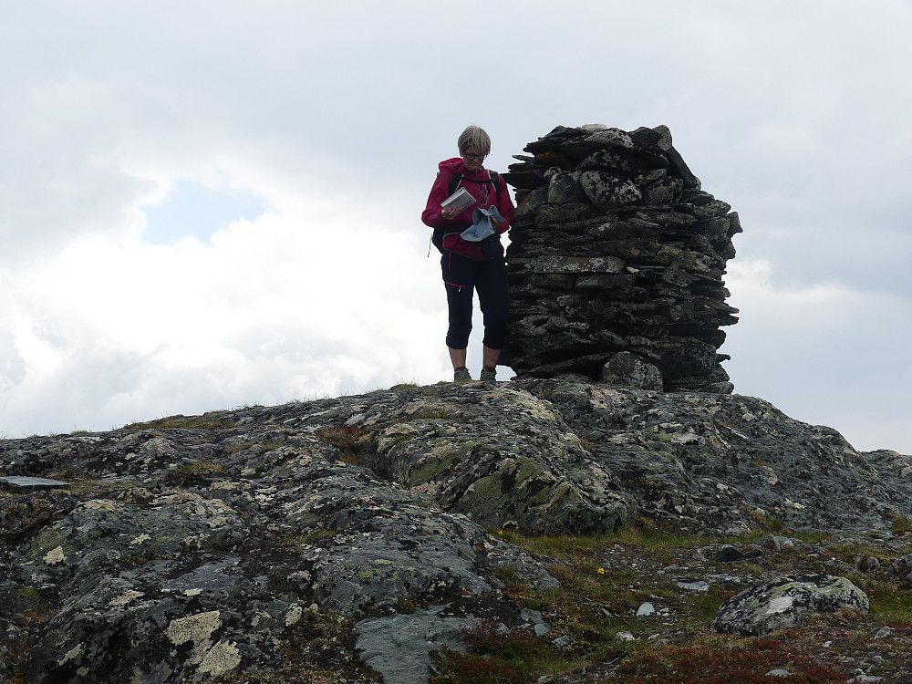 Turid på toppen av Grythatten, 1367 moh.