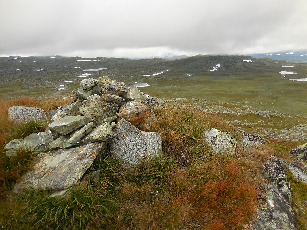Fra toppen av Rundhaugen og vestover der jeg kom fra.