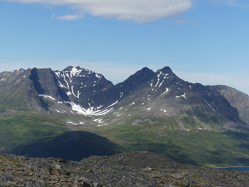 Blåtindmassivet på Uløya.