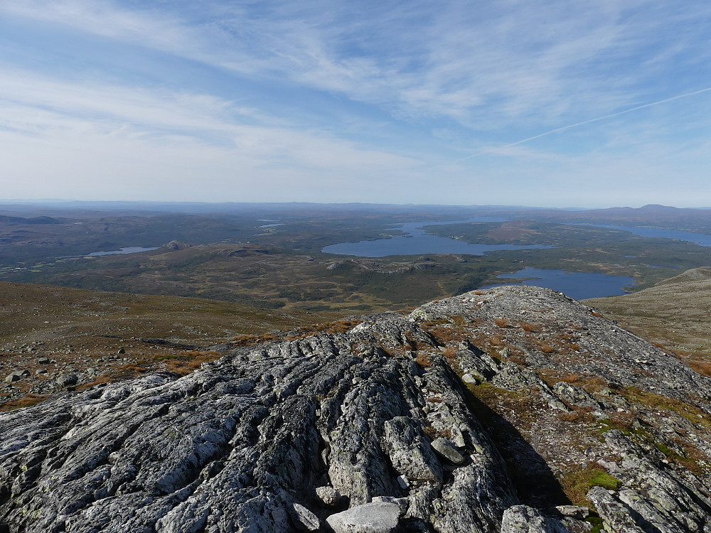 Utsikt nordover fra toppen av Viglpiken.