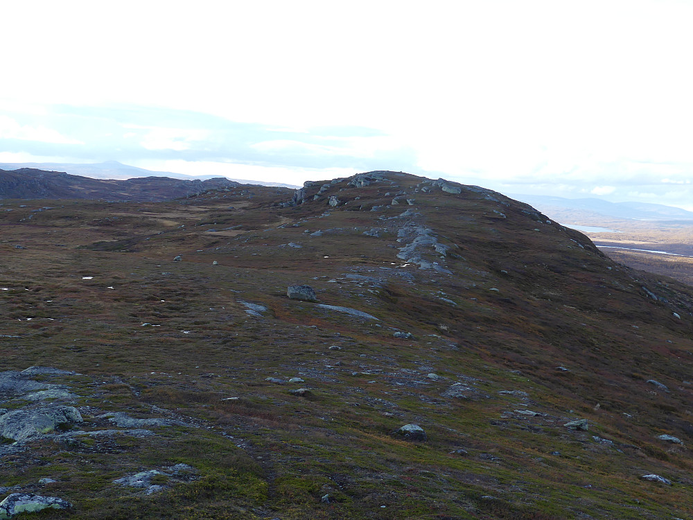 Snart oppe på Gruvsjøfjellet.