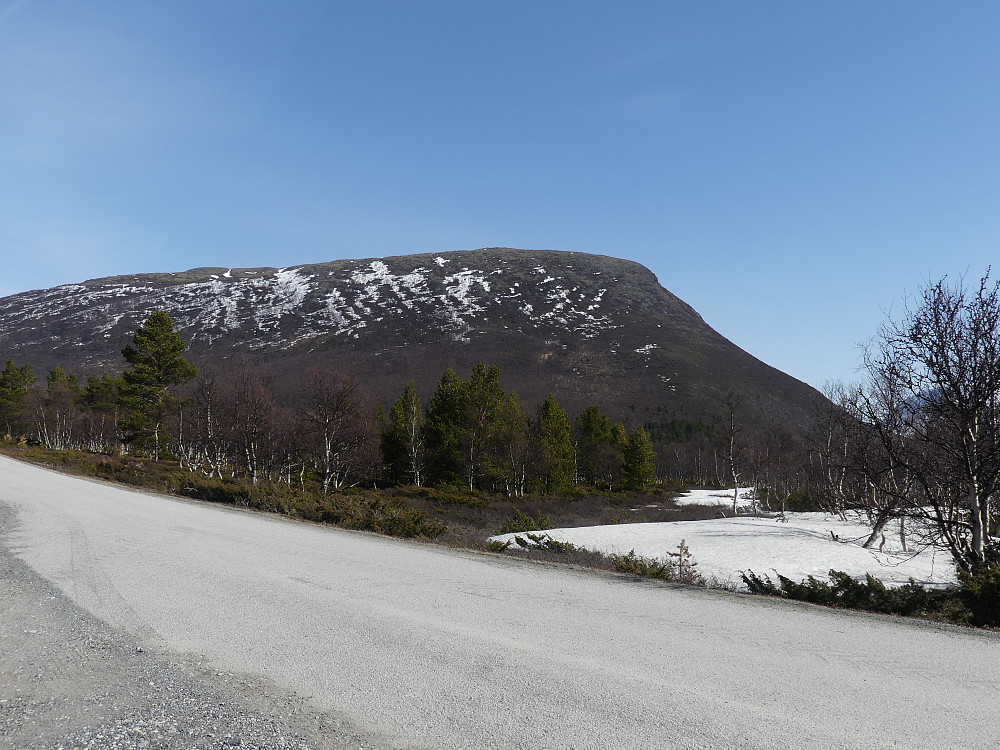 Hælfjellet fra Grøvudalen i vest.