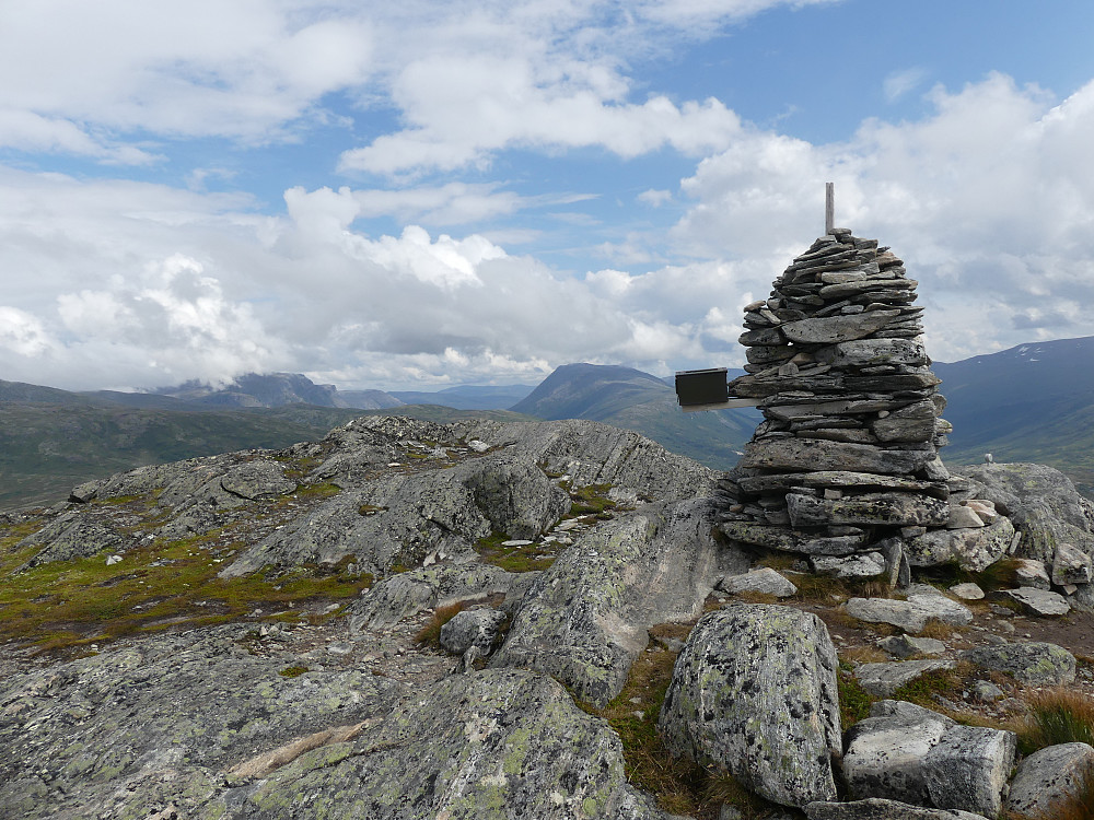 På toppen av Høa, 1188 moh.