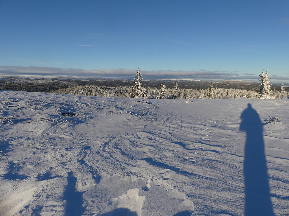 Nordover fra toppen.