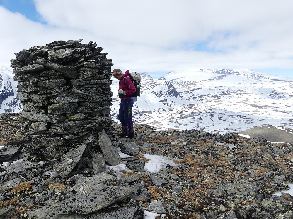 En stor og flott toppvarde på Einøvlingseggen, 1616 moh.