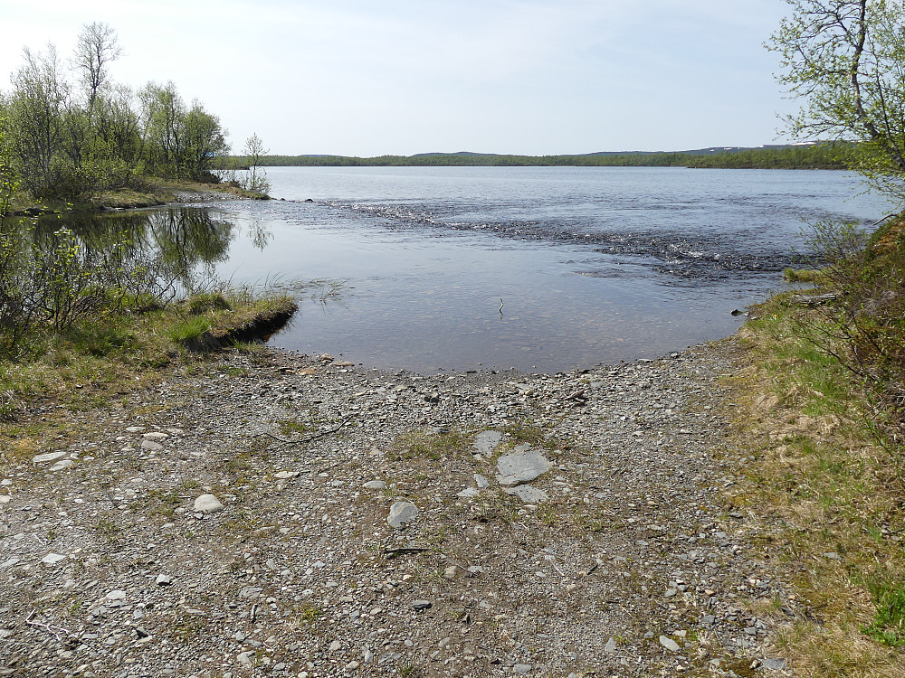 Jeg må vasse utløpet av Langselva.