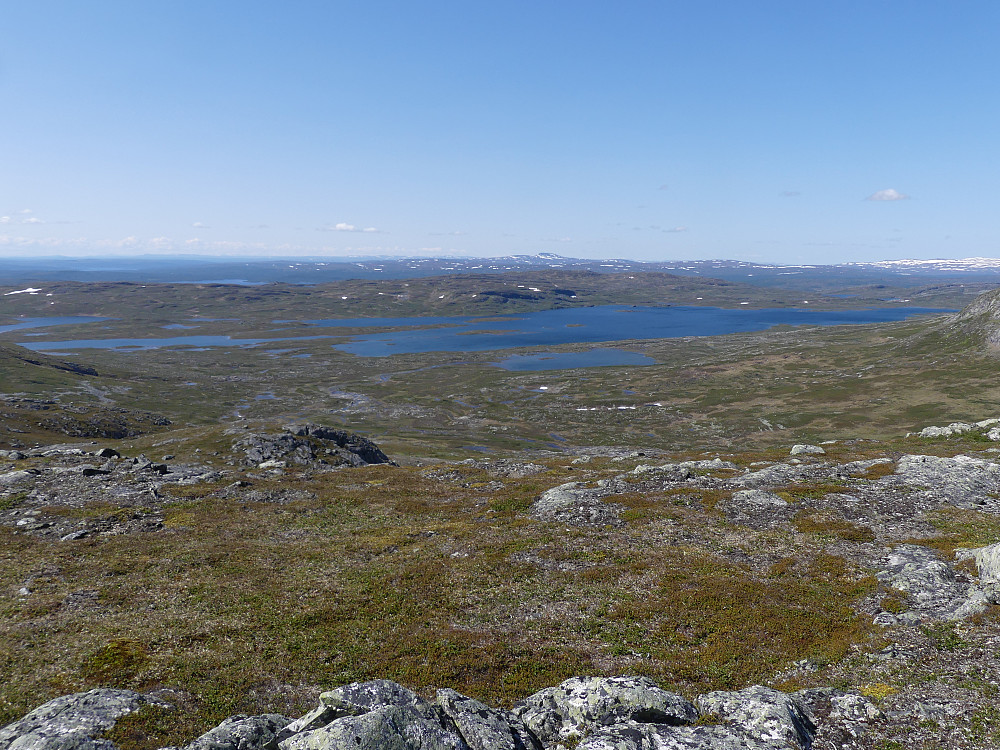 Viglsjøen fra Bjørnhåmmårskardfjellet.