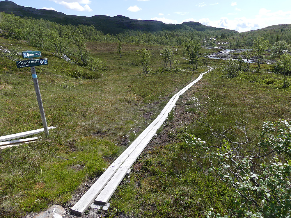 Ren plankekjøring mot neste topp.