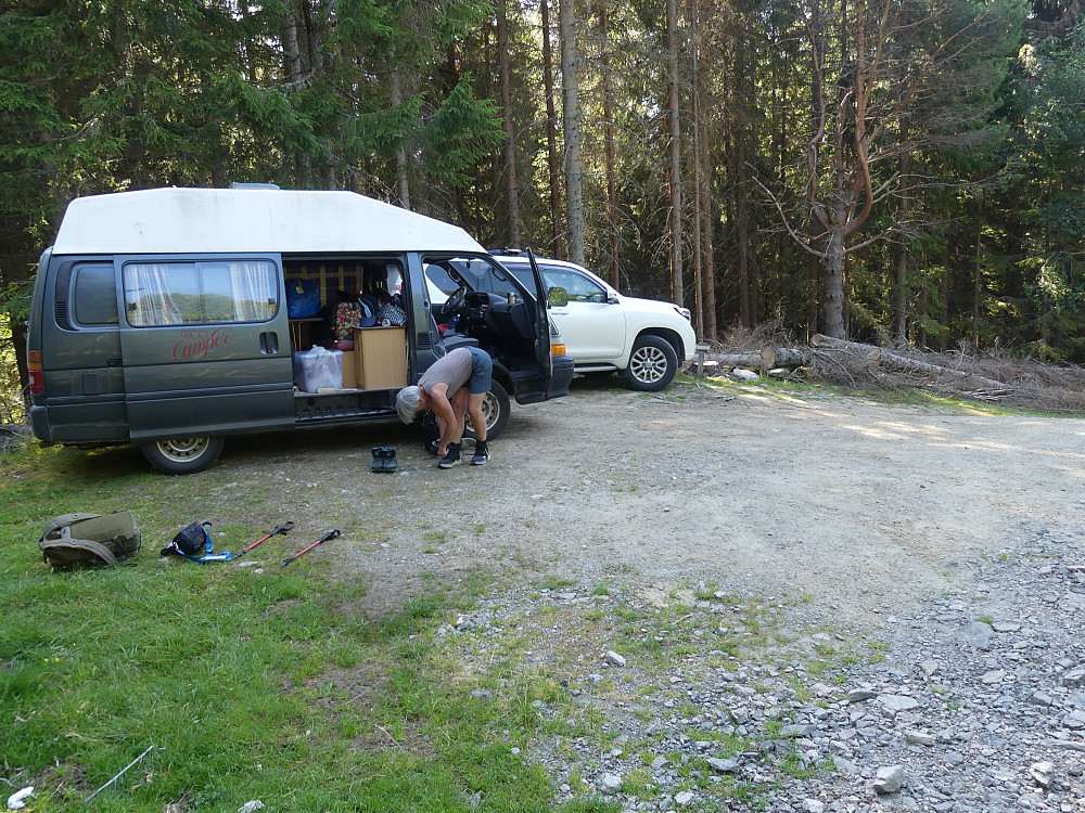Turstart fra enden av Flovegen, 400 moh.