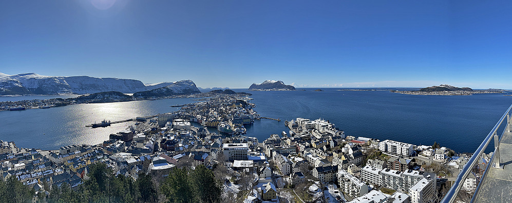 Ålesund panorama fra Fjellstua