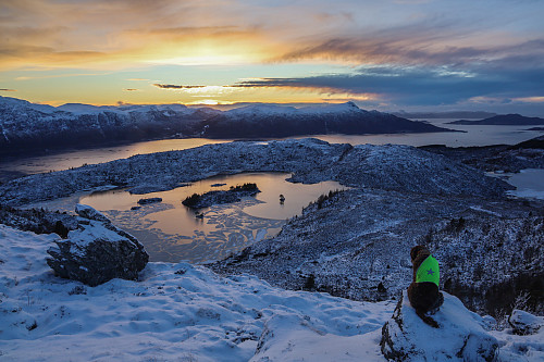 En helt nydelig ettermiddagstur i snøen