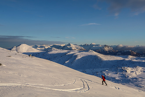 En utrolig flott skitur på kysten!