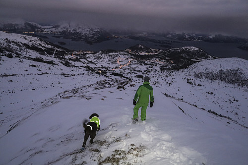 På vei ned fra Røddalshorn