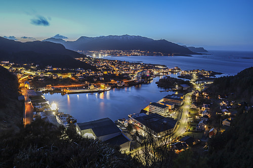 Fosnavåg sett fra Heida